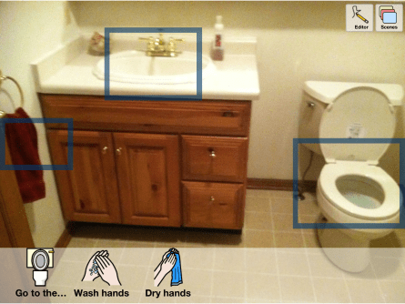 Scene & Heard pic bathroom scene