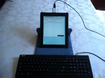 iPad camera connector on ipad