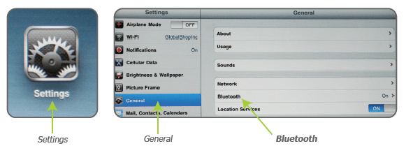 Pairing blue tooth keyboard