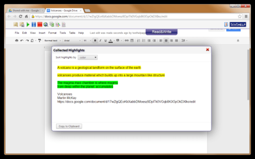 Read & Write pic3 Google Docs