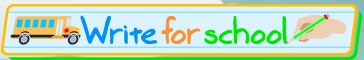 Write for school logo