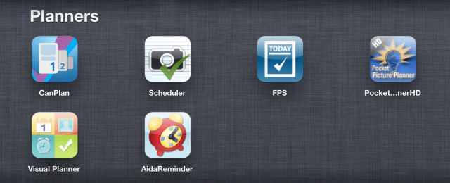 Schedule planners pic from iPad2