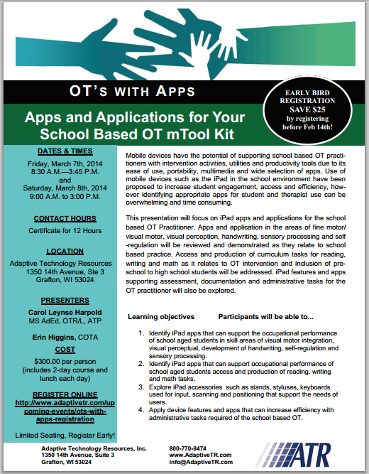 OT's with apps 1 Mar 2014