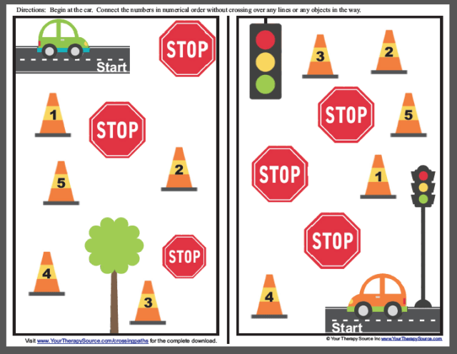 Your Therapy Resource worksheet pic motor planning