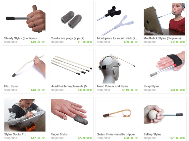 Shapedad styluses pic