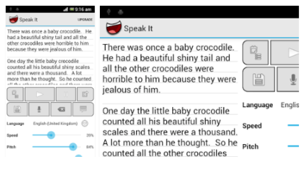 Speak it pic1 Android tts app